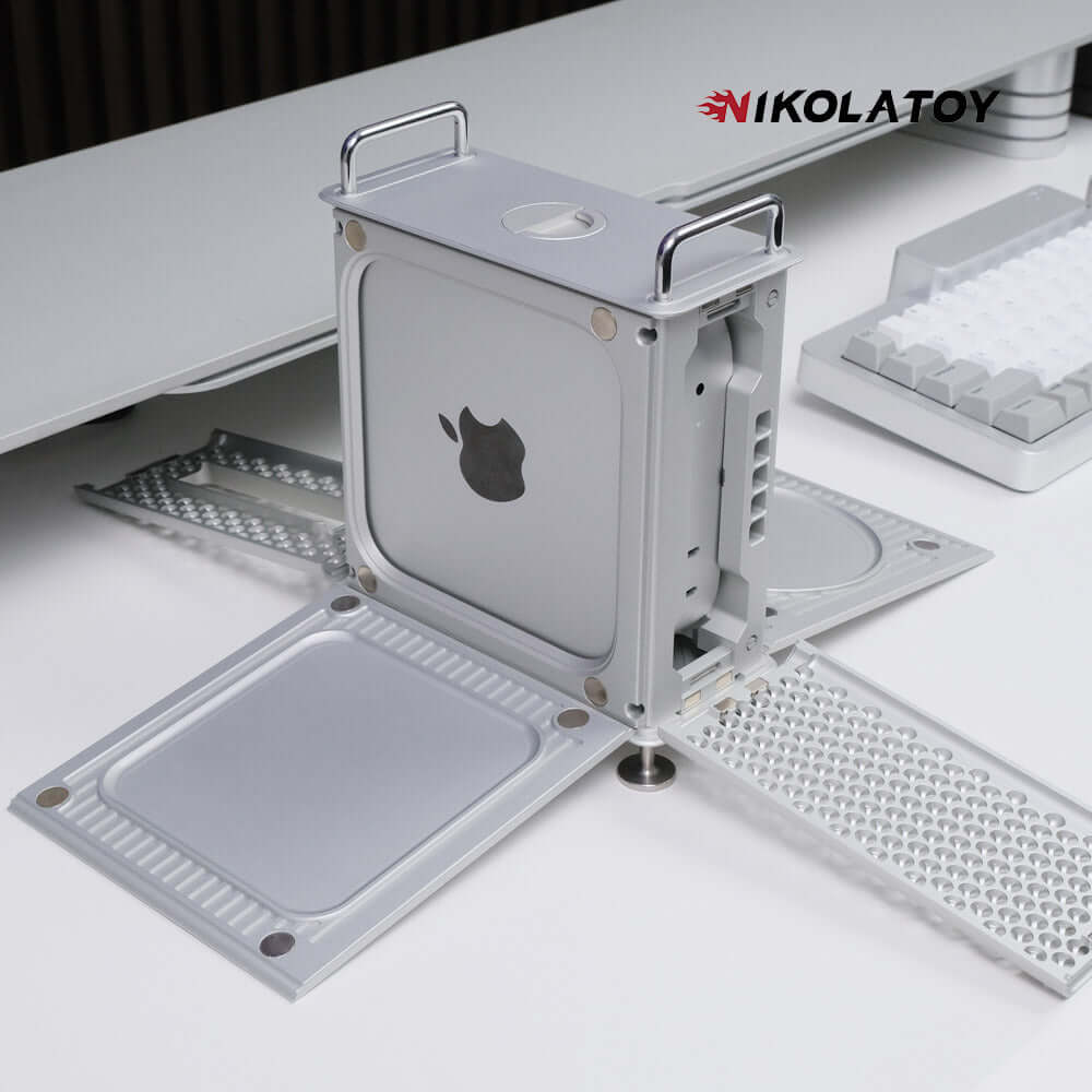 Modular Alloy Magnetic Suction Macmini Protective Shell