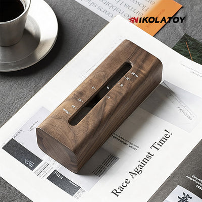 Time Box Walnut Wood Hourglass