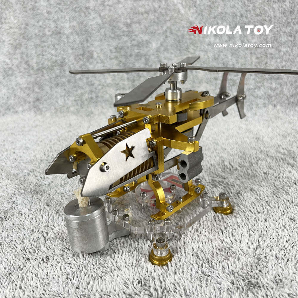 Fire Absorbing Stirling Helicopter