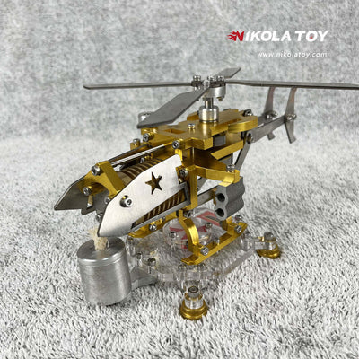 Fire Absorbing Stirling Helicopter