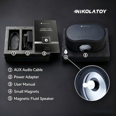 Magnetic Fluid Bluetooth Speaker with Wireless Charge Funcation