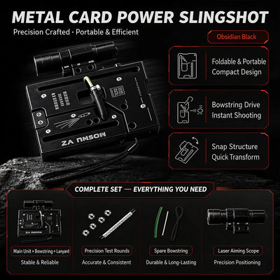 MOSHU V2 Tactical Pocket Folding Metal Slingshot