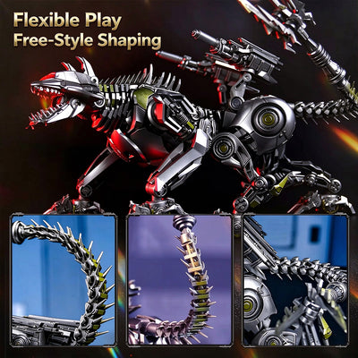 Transformers Ravage Machine Dog LED Eyes Articulated Collectible Figure