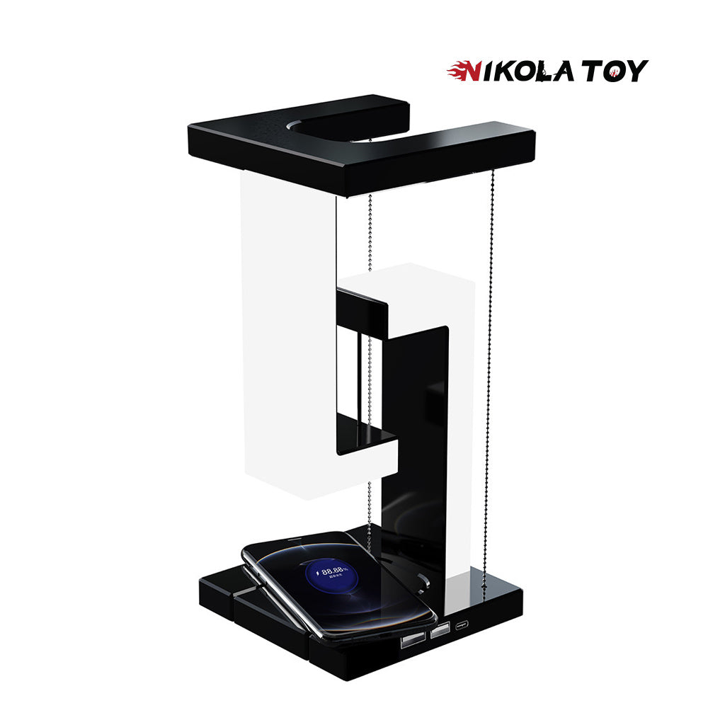 NIKOLATOY™ tensegrity smart led desk lamp with wireless charger