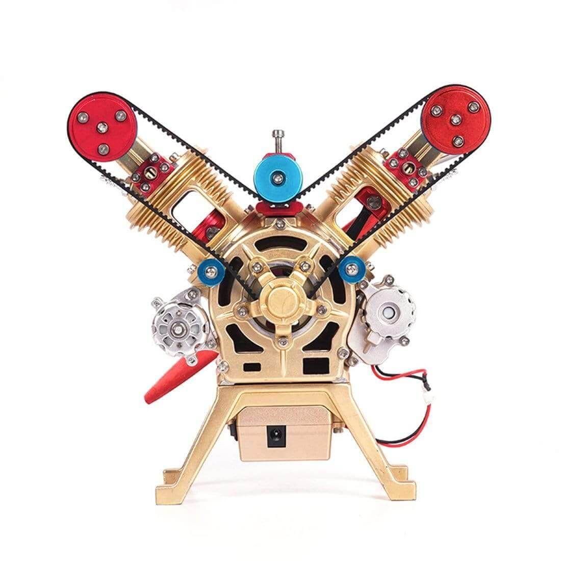 TECHING Alloy Mini Manual Assembly V2 Double- Cylinder Model Kits