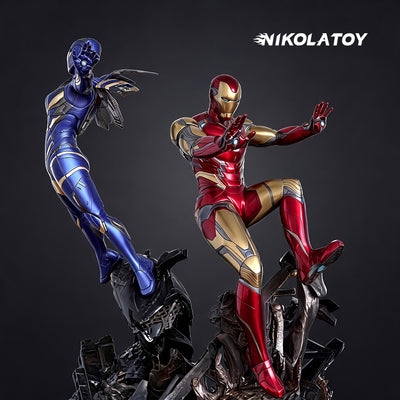 The Avengers 1/4 Scale Mark 85 & Mark 49 Rescue Full-Body Figurine Set