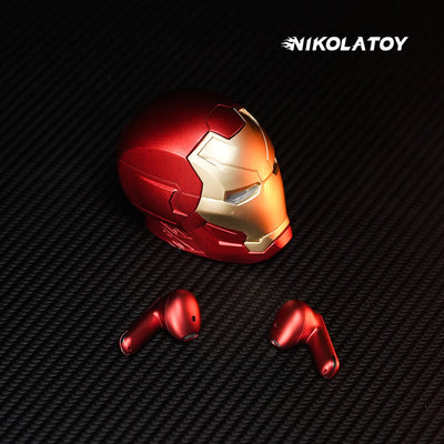 Iron Man Alloy Shell TWS Bluetooth Earbuds
