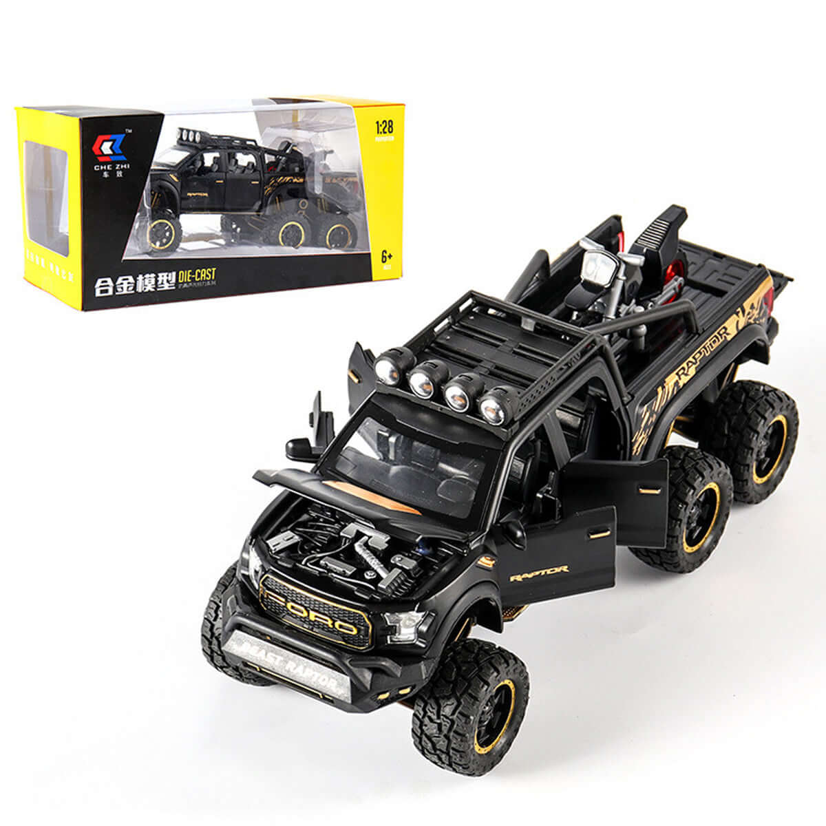 Alloy 1/28 Ford Raptor F150 Model Car