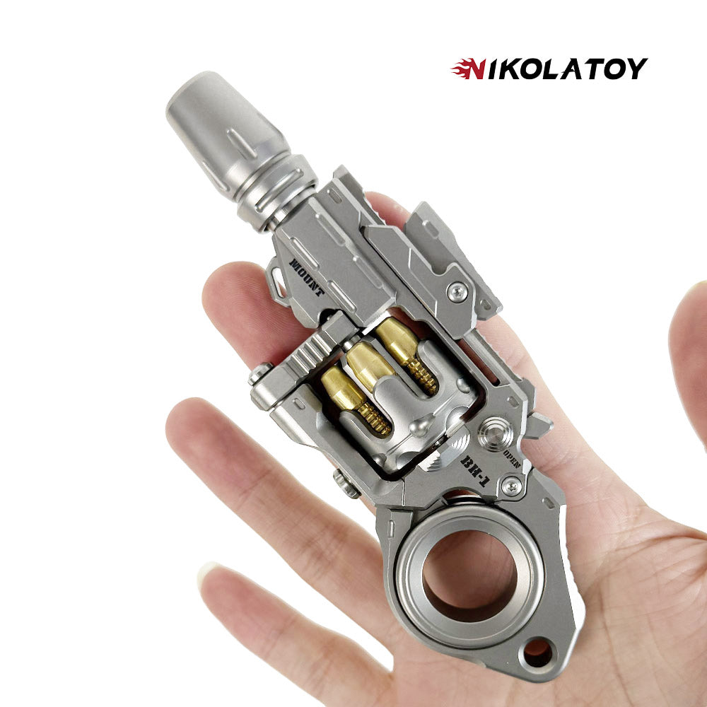 NIKOLATOY™ Alloy multifunctional revolver decompression toy