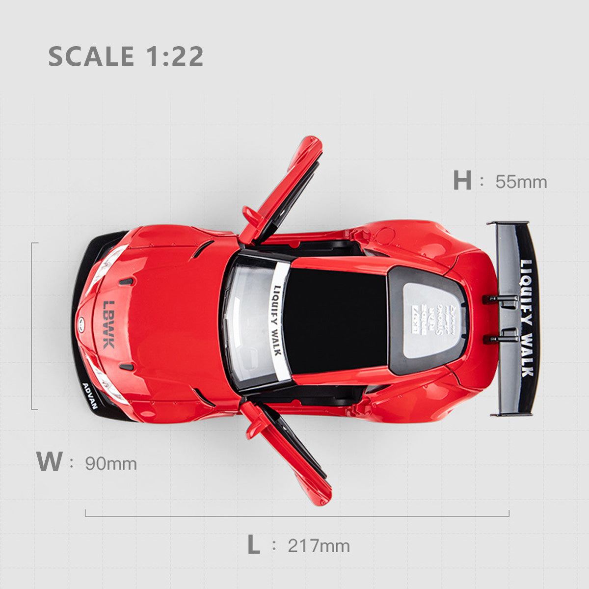 NIKOLATOY Alloy 1/22 Toyota Supra Model Car - Nikola Toy