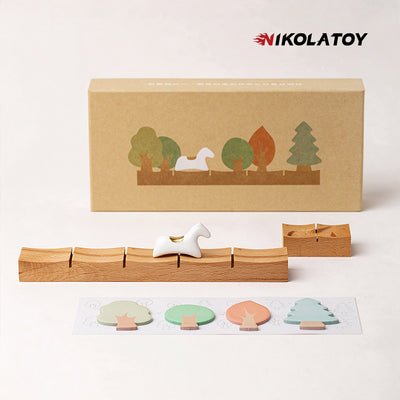 White Deer’s Leap Weekly Desk Wooden Calendar