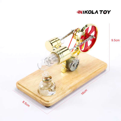 Bamboo Based Single Cylinder Stirling Engine