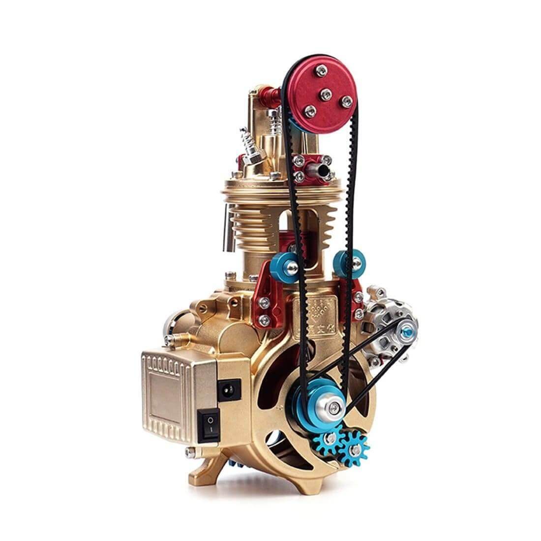 TECHING All-Metal Craftsmen Mini Single-Cylinder High Challenge Assembled Model Kits