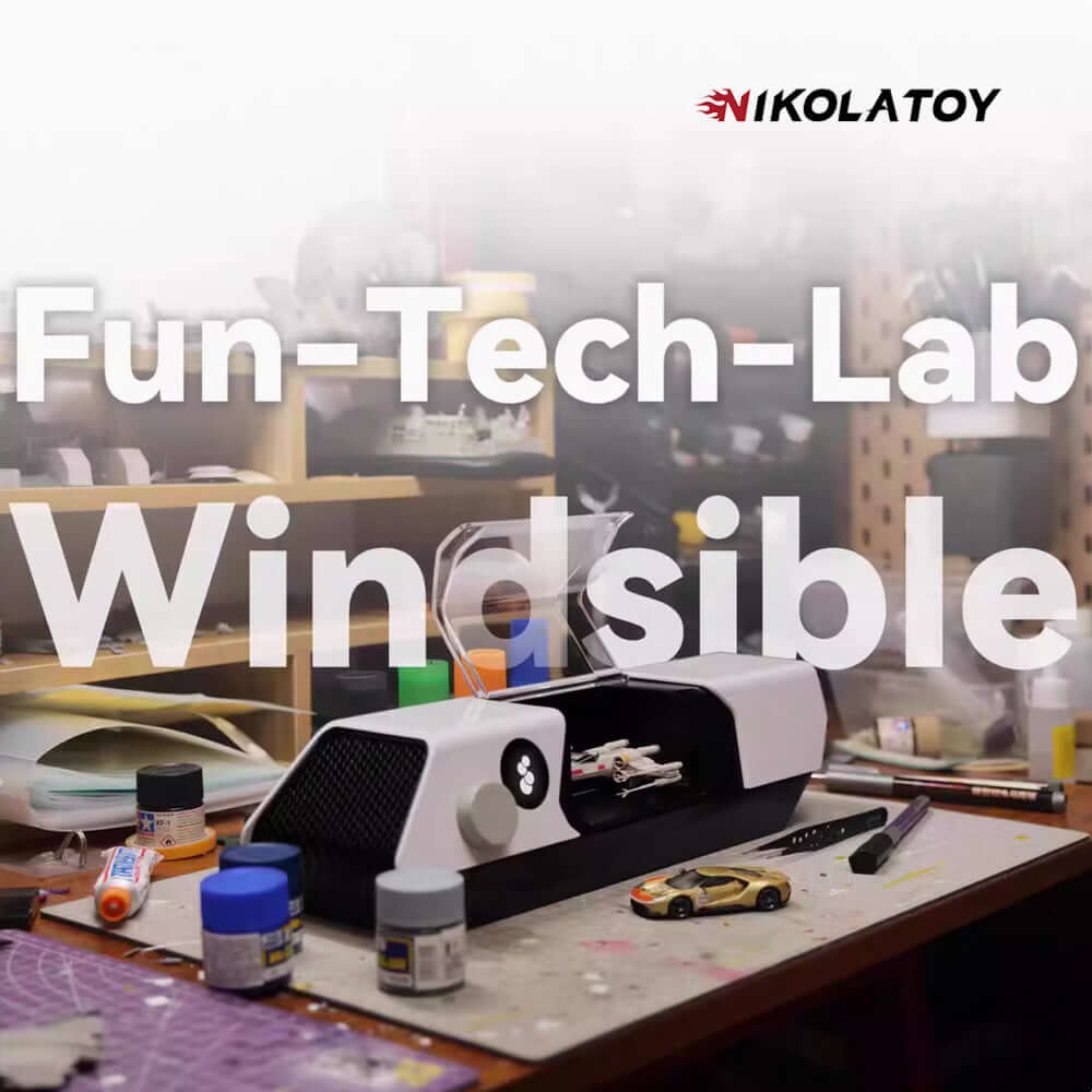 1:64 Windible car model desktop wind tunnel tester