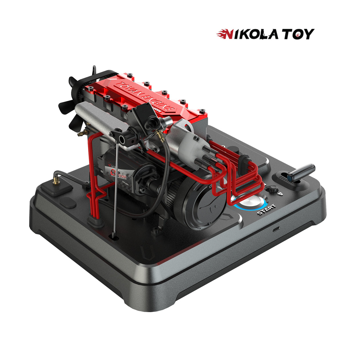 Toyan L400 Micro internal combustion engine - Gift set - Nikola Toy