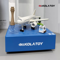 NIKOLATOY™ Wooden Art Music Box - Airport