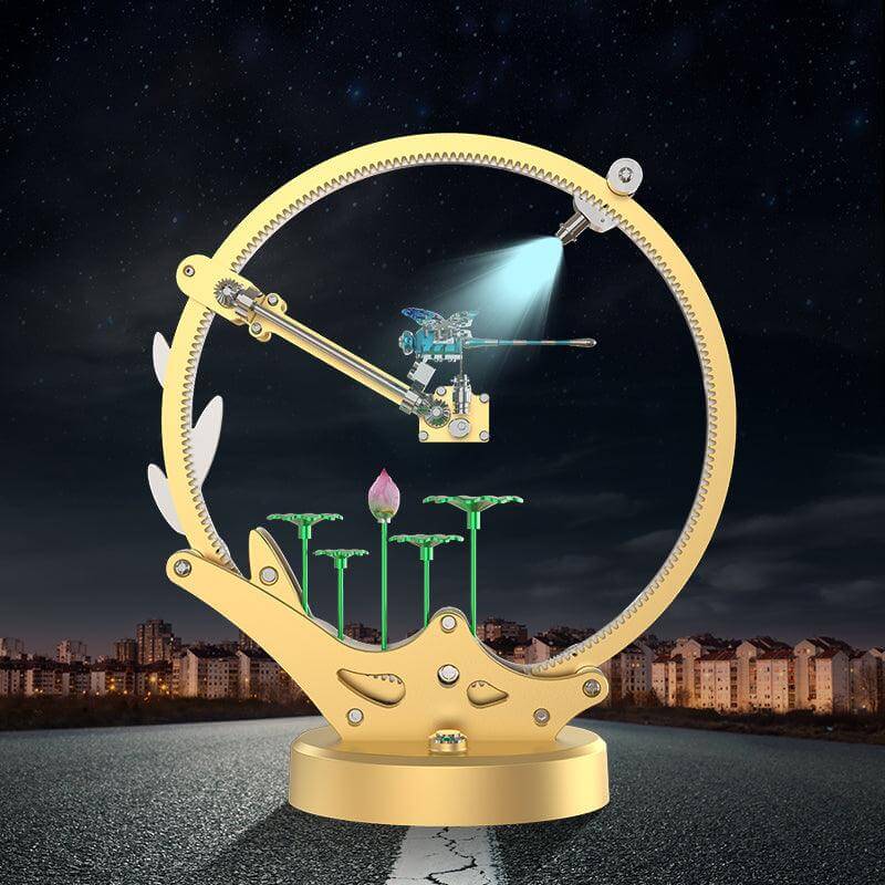 TECHING Flying Dragonfly Kinetic Sculpture 3D Metal Model DIY Kits