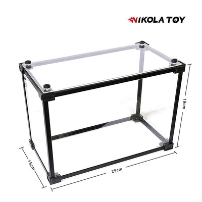 Alloy Frame High Transparent Dust Cover Storage Display Box