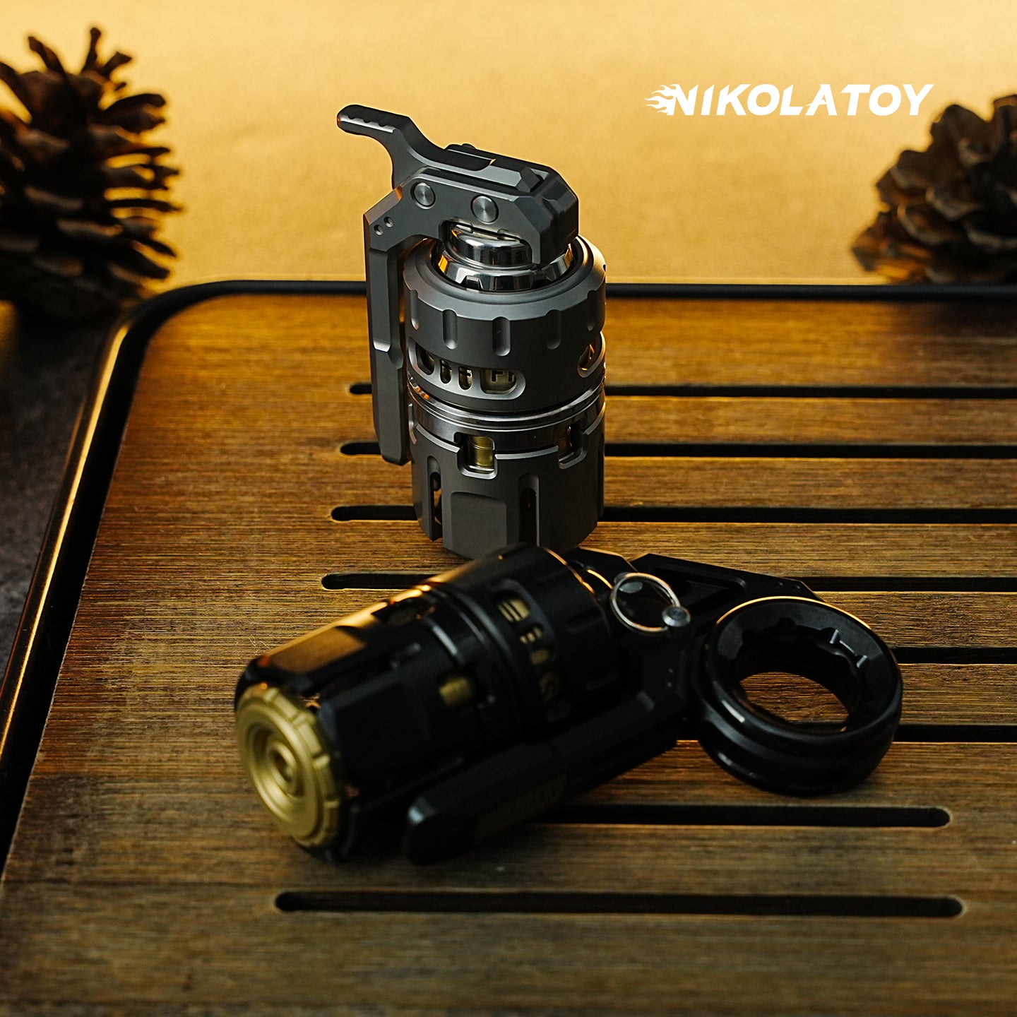 NIKOLATOY® Multi functional Titanium Alloy EDC Toy Doombringer Grenade