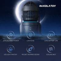 NIKOLATOY®Creative Rocket Desktop Fan