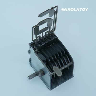 All-Metal Hand Crank Flip Digit Mechanical Counter