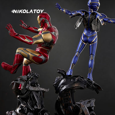 The Avengers 1/4 Scale Mark 85 & Mark 49 Rescue Full-Body Figurine Set