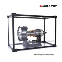 NIKOLATOY® Alloy frame high transparent dust cover storage display box