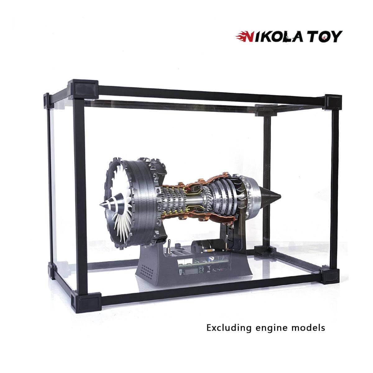 Alloy Frame High Transparent Dust Cover Storage Display Box