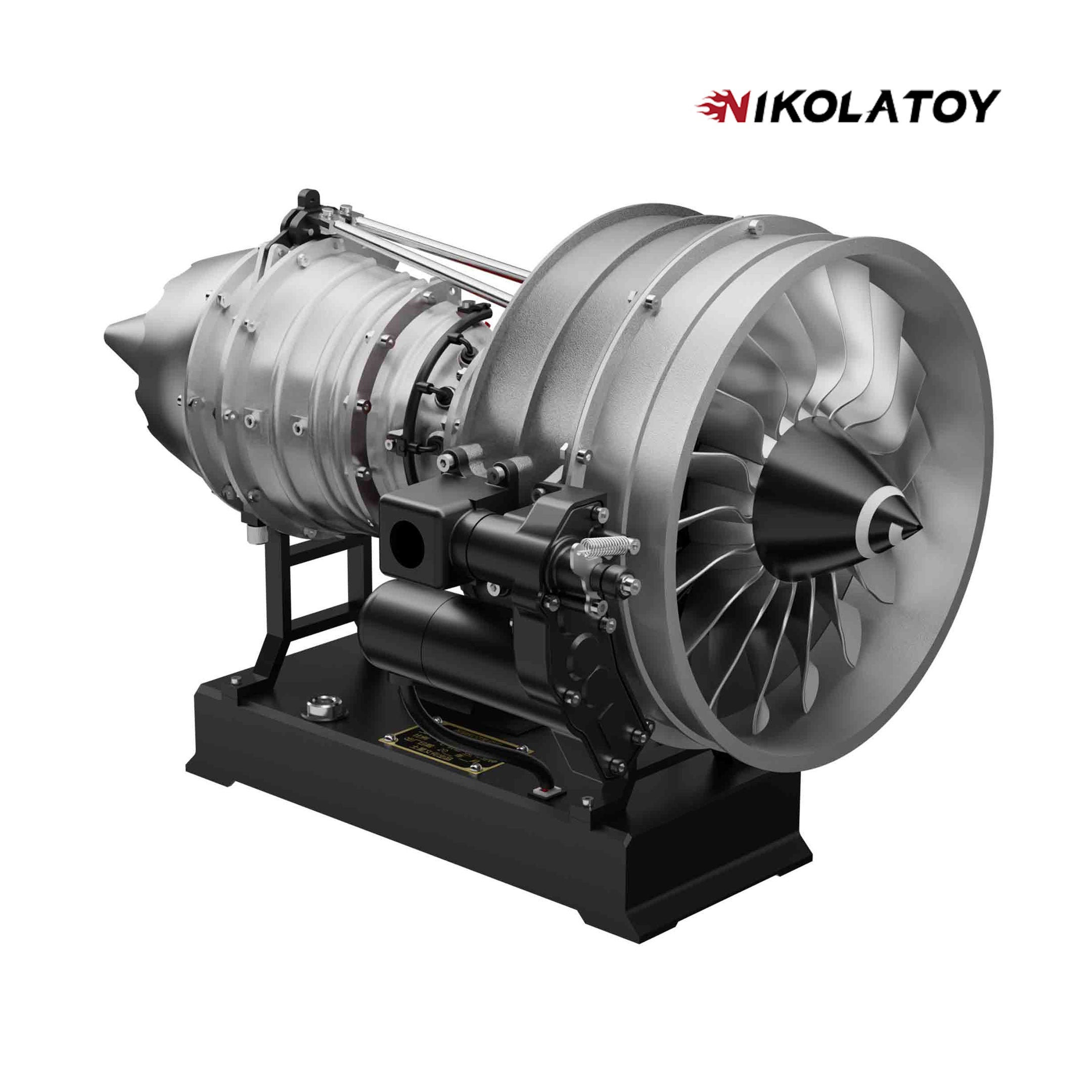 NIKOLATOY® Teching medium size Turbofan Engine Model - DIY KIT（12in）