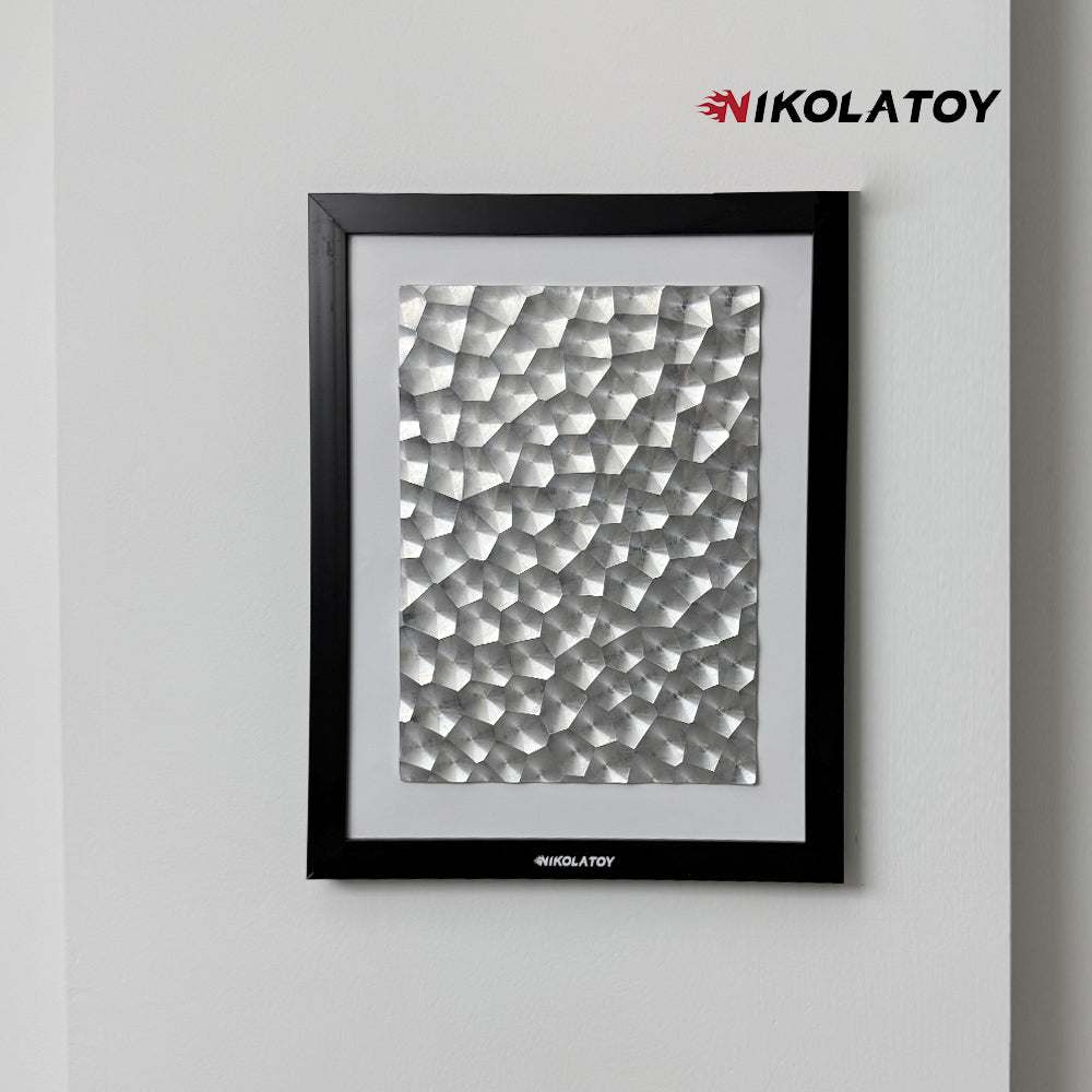 NIKOLATOY®Precision CNC alloy laser light effect art frame
