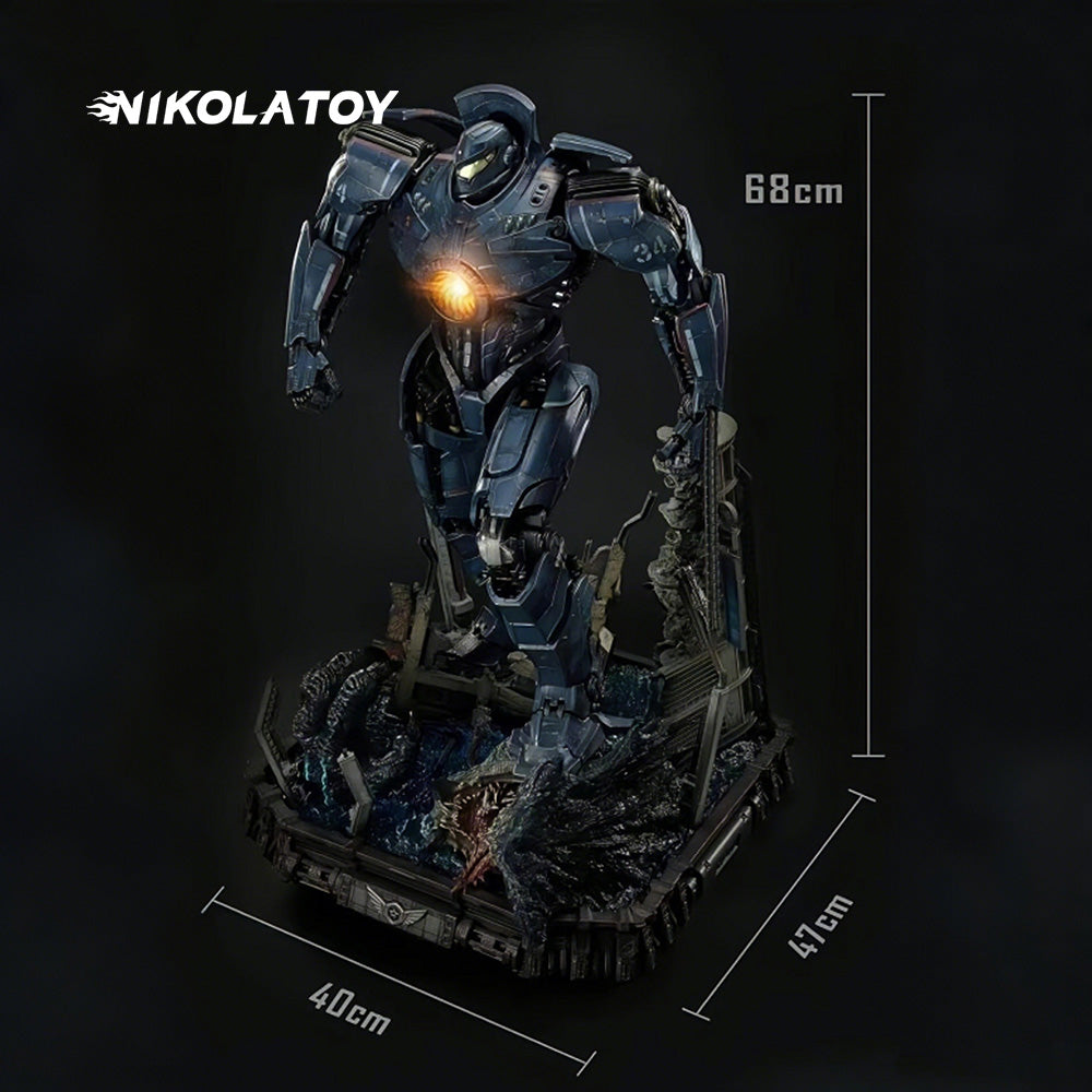 Pacific Rim Gipsy Danger P15 Mechanical Action LED Illuminated Figure Statue