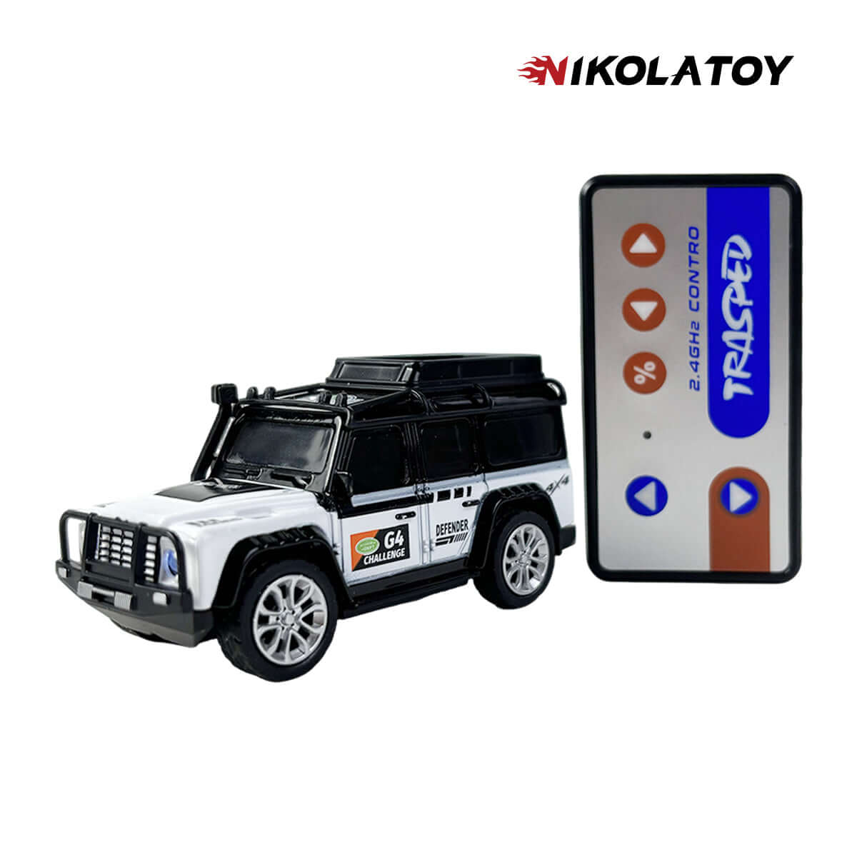 1:64 Land Rover Defender Desktop Remote Control Car – NIKOLATOY