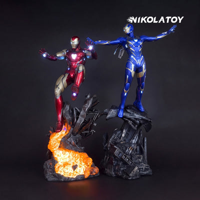 The Avengers 1/4 Scale Mark 85 & Mark 49 Rescue Full-Body Figurine Set