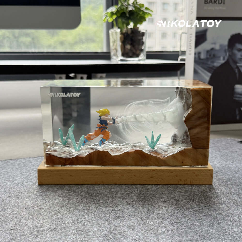 Kakarot Resin RGB Night Light Desktop Decoration