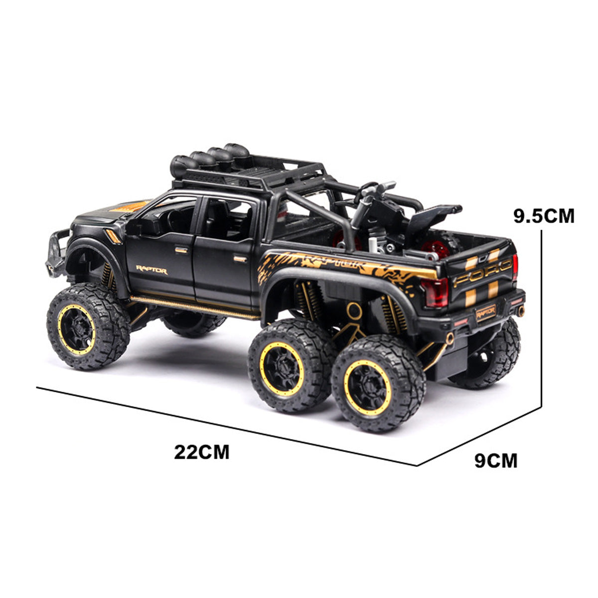 NIKOLATOY Alloy 1/28 Ford Raptor F150 Model Car - Nikola Toy