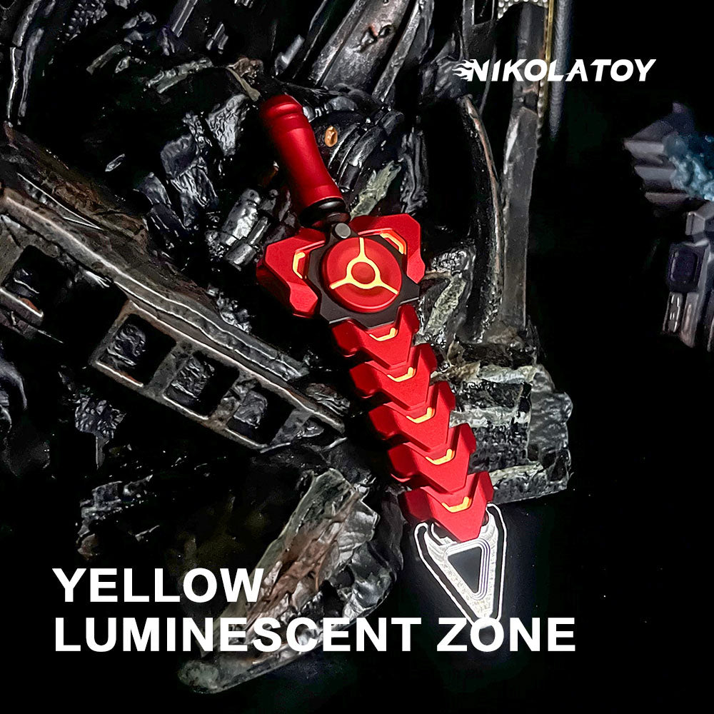 Rattlesnake Sword Red Black Luminous Version