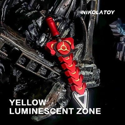 Rattlesnake Sword Red Black Luminous Version