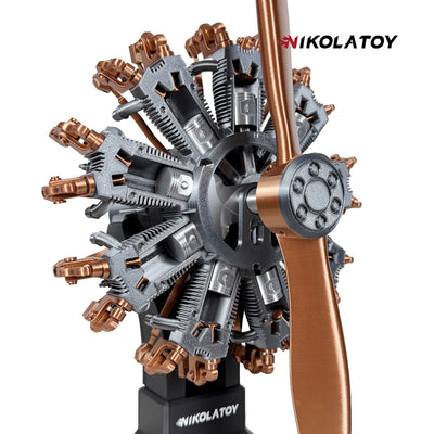 Highly Restored 9-Cylinder Radial Engine Model