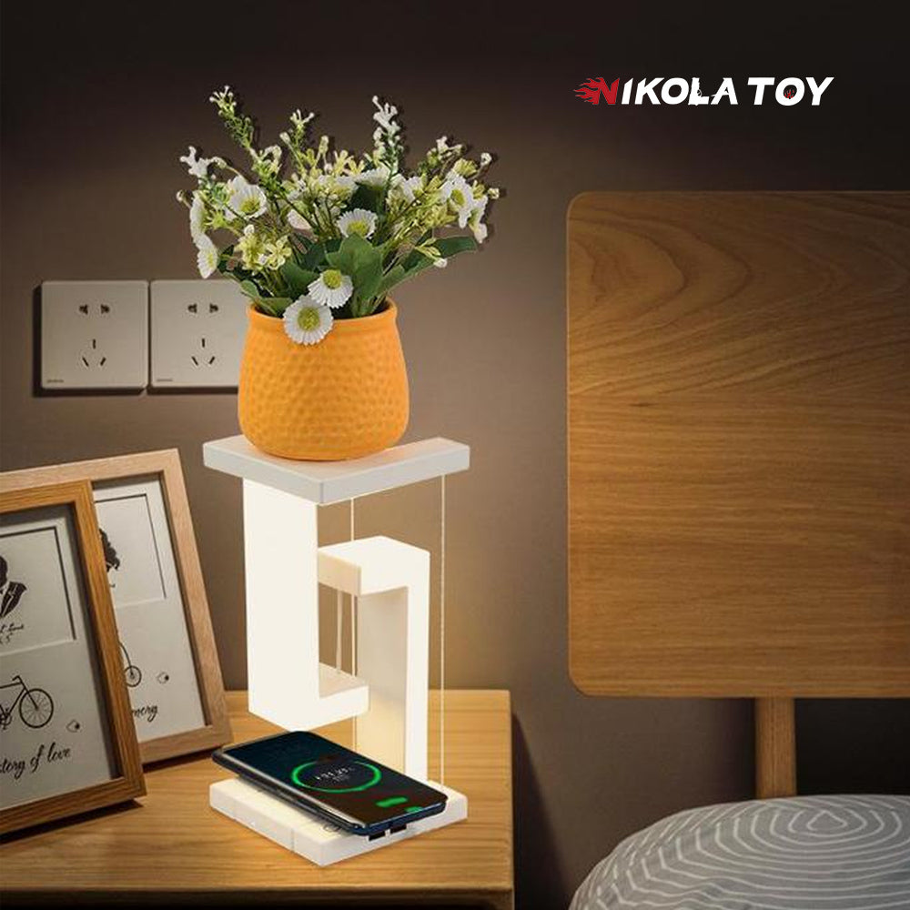 NIKOLATOY™ tensegrity smart led desk lamp with wireless charger