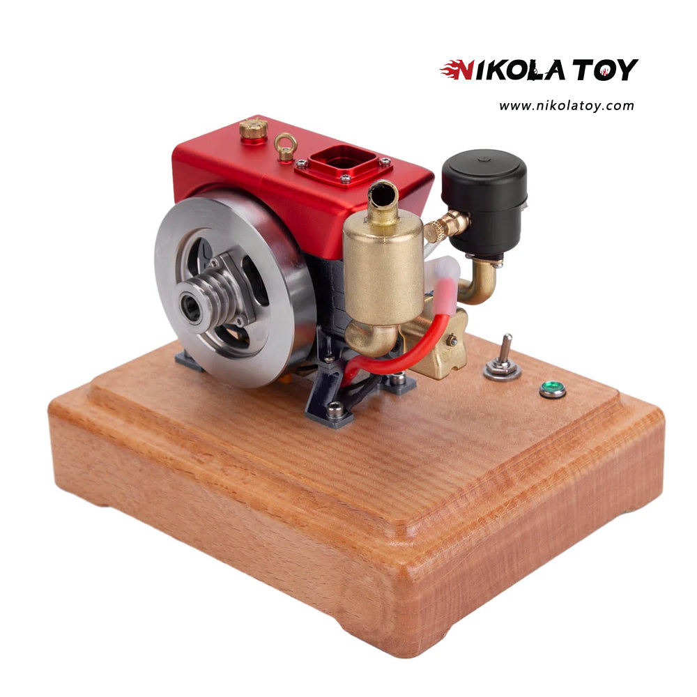 NikolaToy™ MUSA 1/8 2.6cc Mini Single-Cylinder Gas Powered Motor 4-Stroke Engine Model