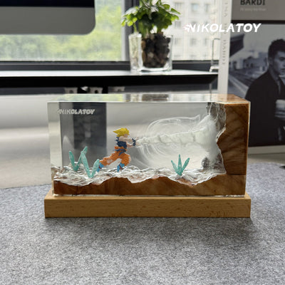 Kakarot Resin RGB Night Light Desktop Decoration