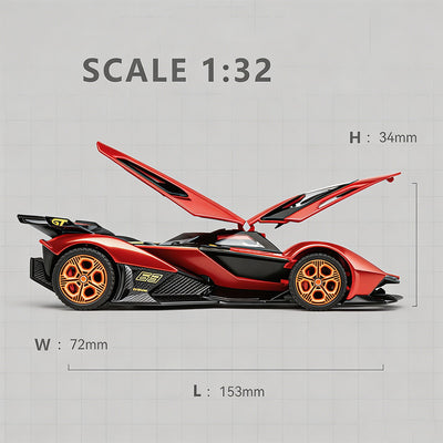 Alloy 1/22 Lamborghini V12 GT Model Car