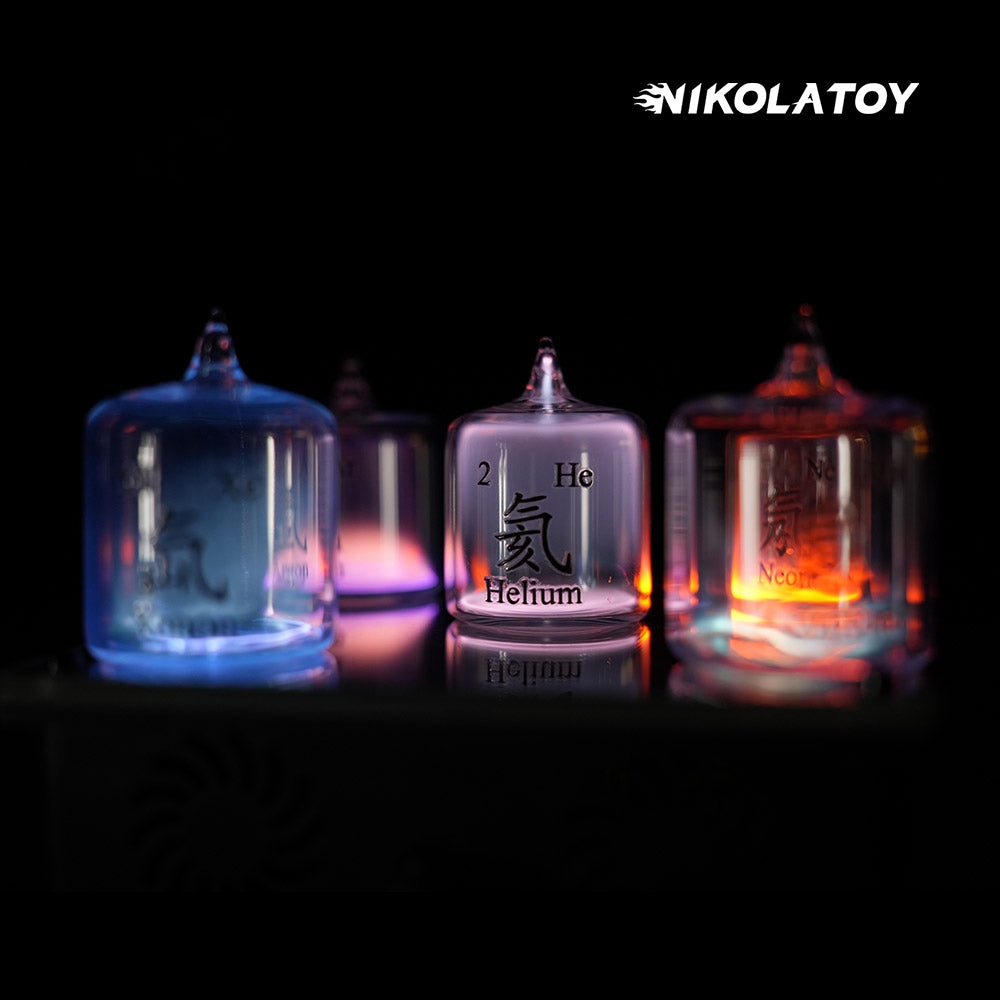 Noble Gas Cylinder Glow Tube Set