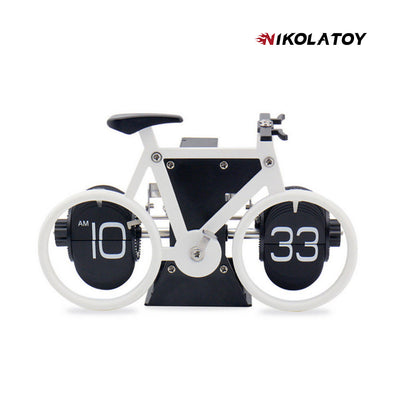 Creative Bicycle Automatic Page Turning Clock