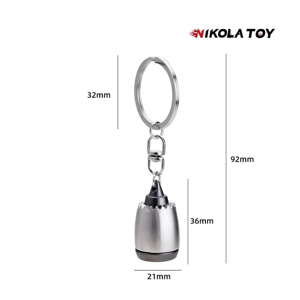 NikolaToy™ CNC Precision Turbofan Engine Keychain – Nikola Toy