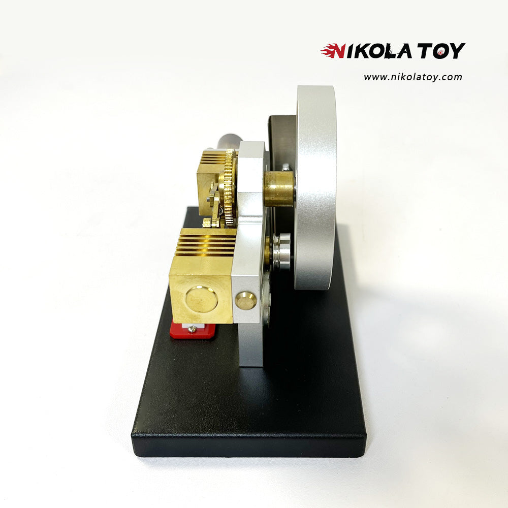 Horizontal opposed diamond Stirling engine - Nikola Toy