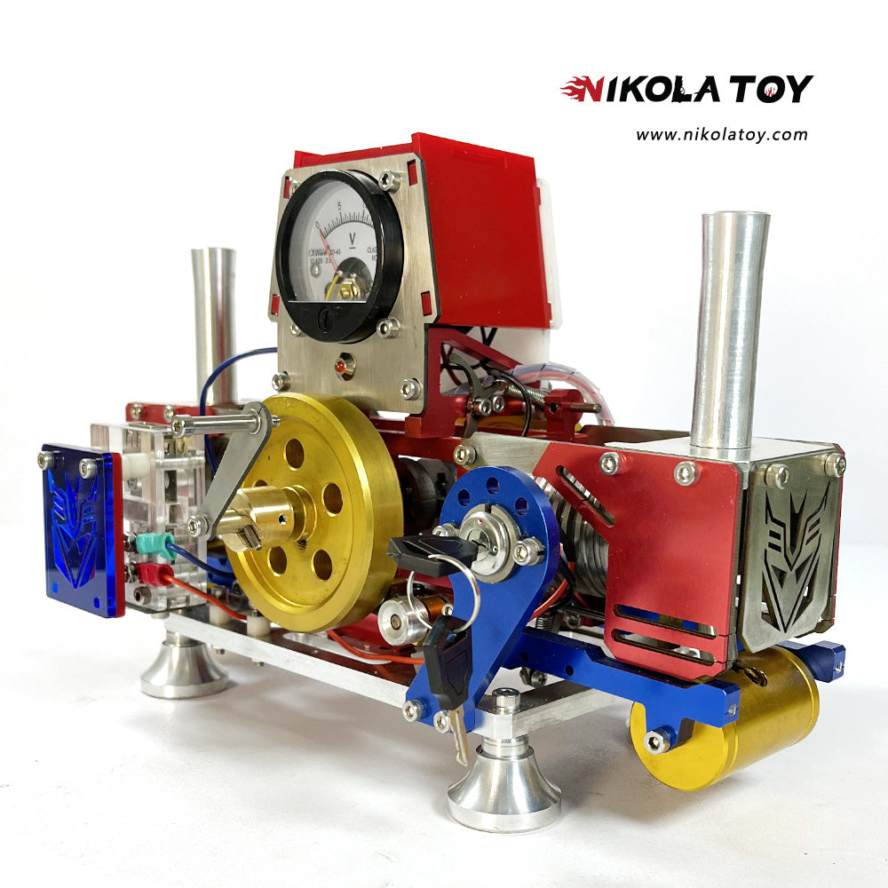 Double cylinder Stirling thermal power Generator Set - Nikola Toy