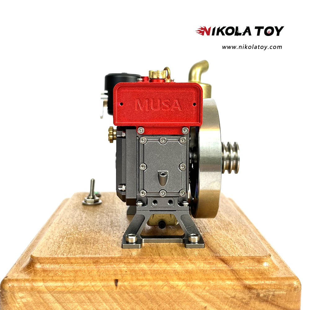 MUSA 1/8 2.6cc Mini Single-Cylinder Gas Powered Motor 4-Stroke Engine Model - Nikola Toy