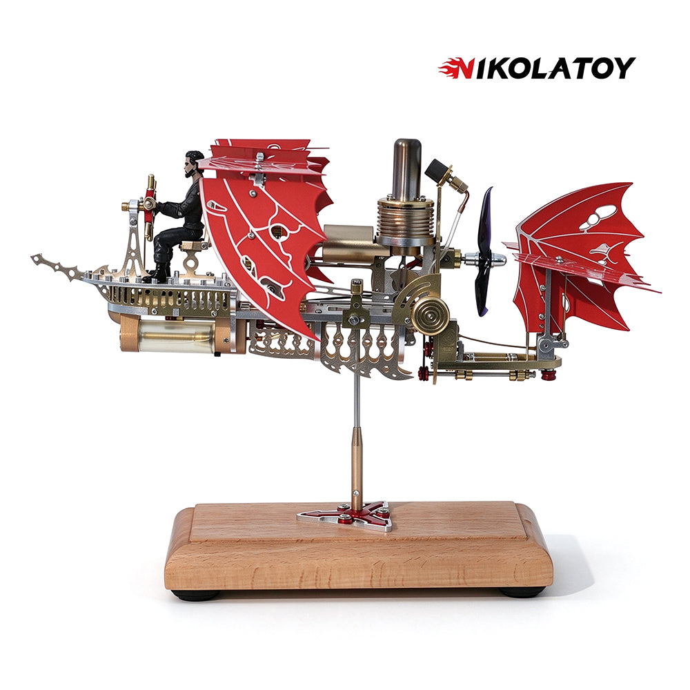 Steampunk Dragon Wing Airship Stirling Engine Model