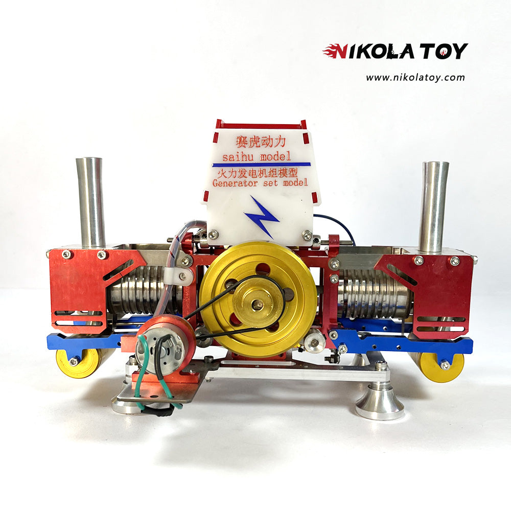 Double cylinder Stirling thermal power Generator Set - Nikola Toy